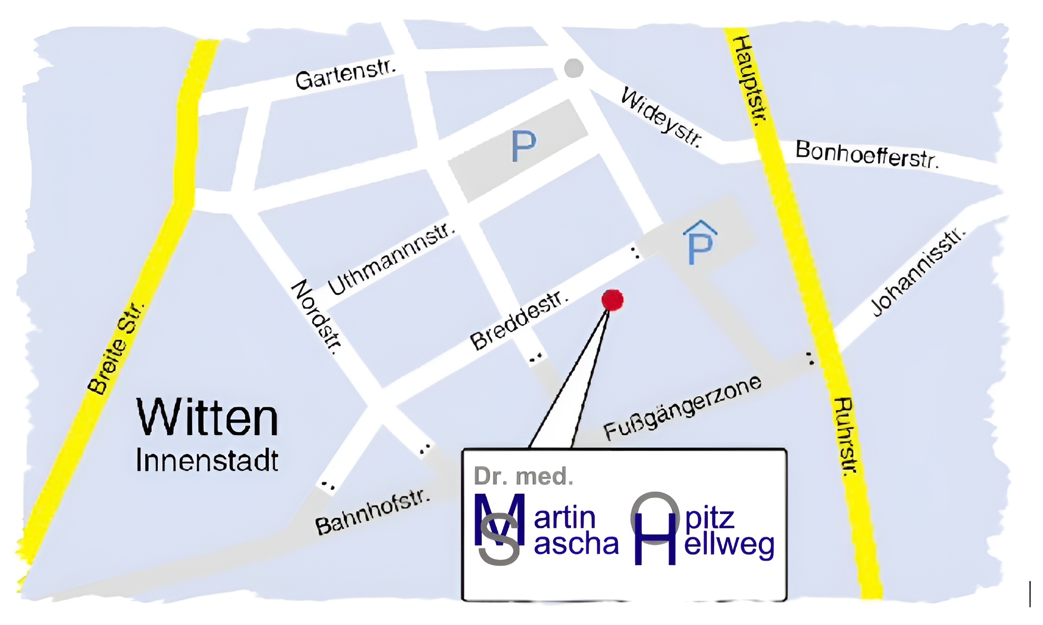 Kartenausschnitt Praxisadresse